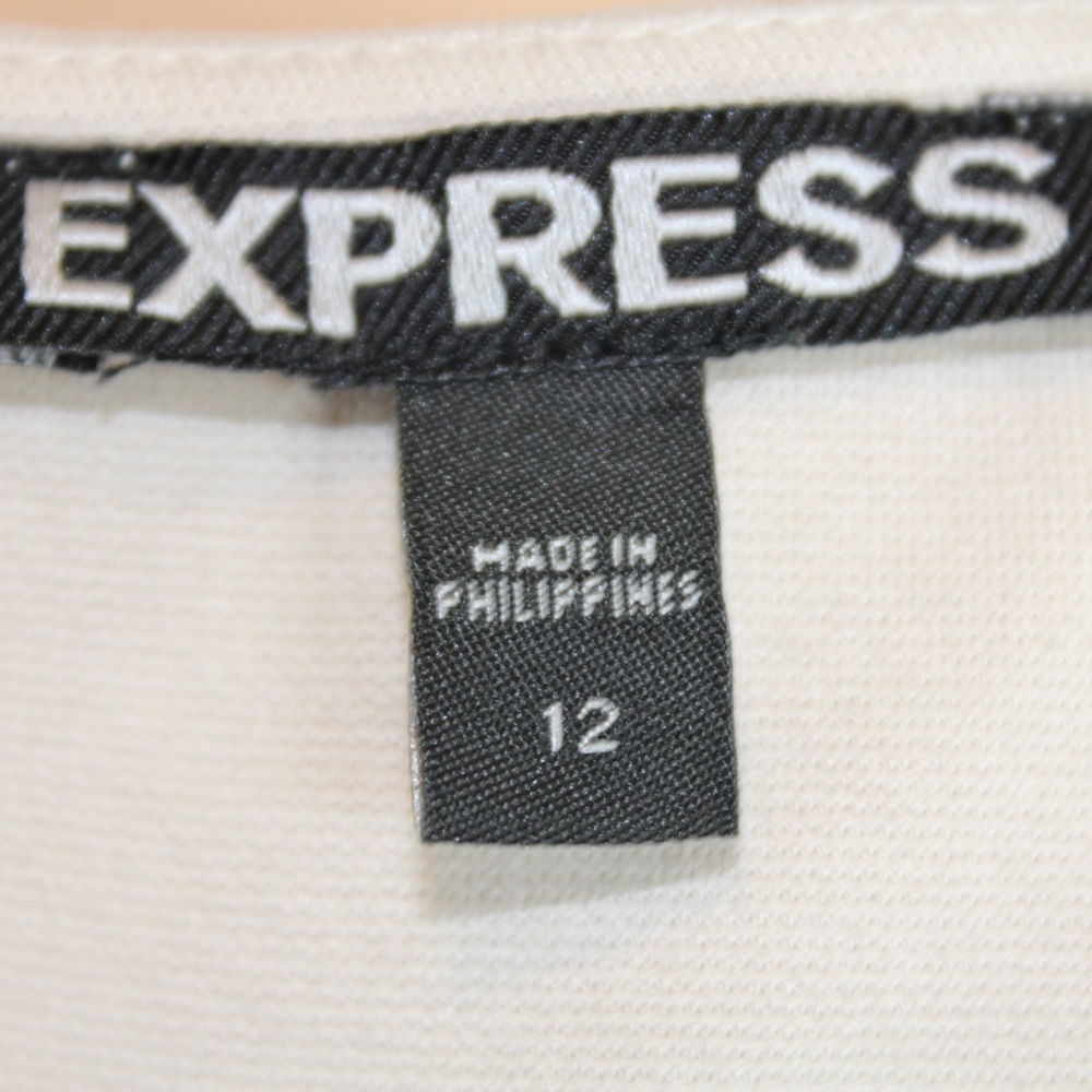 EXPRESS BLACK & BEIGE  BODYCON DRESS NWOT - Picture 3 of 4
